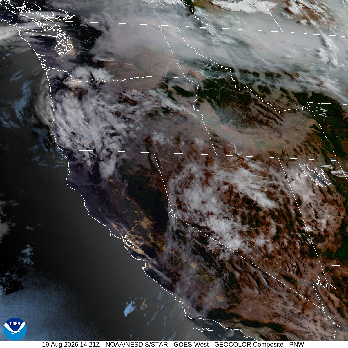 Satellite Imagery of western US